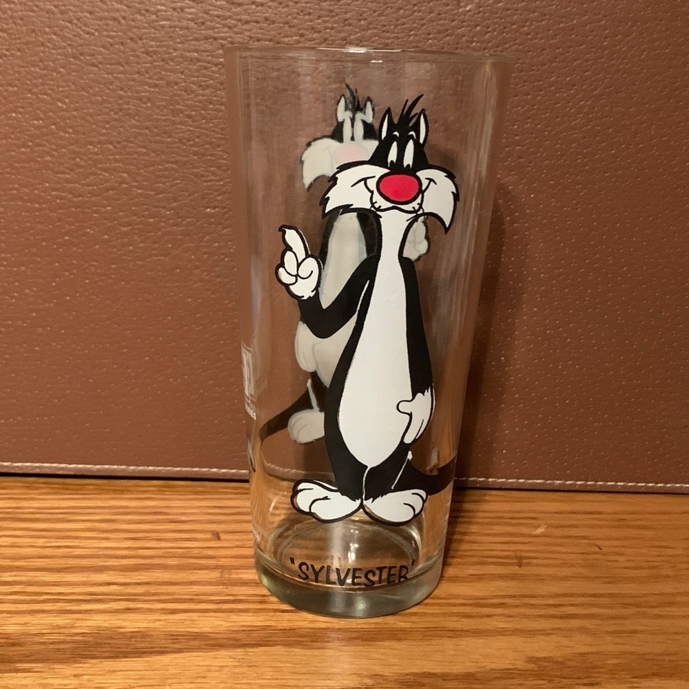 Sylvester Pepsi Looney Tunes Tumbler Collector Series Glass Warner Bros 70s Vtg